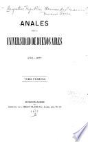 Anales de la Universidad de Buenos Aires