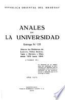 Anales de la universidad