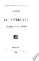 Anales de la Universidad, Republica Oriental del Uruguay