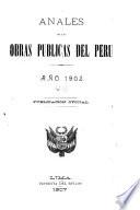 Anales de las obras publicas del Perú