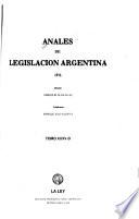 Anales de legislación argentina