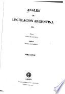 Anales de legislación argentina