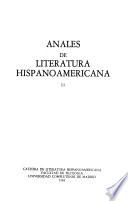 Anales de literatura hispanoamericana