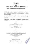 Anales de literatura hispanoamericana