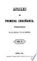 Anales de primera enseñanza
