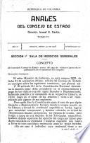 Anales del Consejo de estado