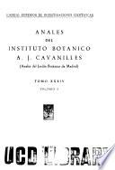 Anales del Instituto Botánico A.J. Cavanilles