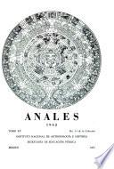 Anales del Instituto Nacional de Antropología e Historia