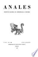 Anales del Instituto Nacional de Antropología e Historia