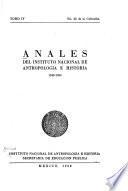 Anales del Instituto Nacional de Antropología e Historia