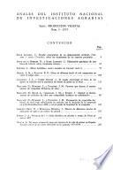 Anales del Instituto Nacional de Investigaciones Agrarias