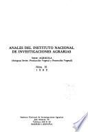 Anales del Instituto Nacional de Investigaciones Agrarias