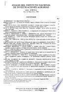 Anales del Instituto Nacional de Investigaciones Agrarias