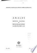 Anales del Instituto Nacional de Investigaciones Agronómicas