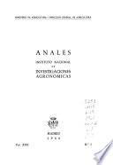 Anales del Instituto Nacional de Investigaciones Agronómicas