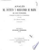 Anales del Instituto y Observatorio de Marina de San Fernando