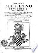 Anales Del Reyno De Valencia