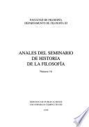 Anales del Seminario de Historia de la Filosofía