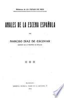 Anales del teatro español