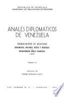 Anales diplomáticos de Venezuela