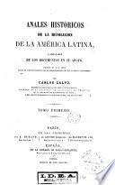 Anales históricos de la revolución de la América Latina, 1