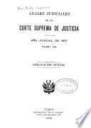 Anales judiciales de la Corte Suprema de Justicia de la República