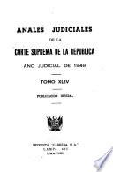 Anales judiciales de la Corte Suprema de Justicia