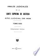 Anales judiciales de la Corte Suprema de Justicia