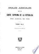 Anales judiciales de la Corte Suprema de Justicia