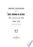 Anales judiciales de la Corte Suprema de Justicia