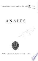 Anales - Universidad Autónomo de Santo Domingo