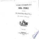 Anales universitarios del Perú
