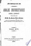 Anales universitarios del Perú