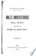 Anales universitarios del Perú