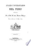 Anales universitarios del Perú