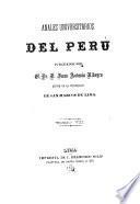 Anales universitarios del Perú