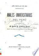 Anales universitarios del Perú