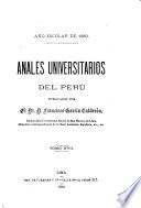 Anales universitarios del Perú