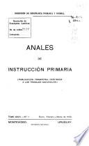 Anales - Uruguay. Consejo Nacional de Enseñanza Primaria y Normal