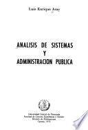 Análisis de sistemas y administración pública