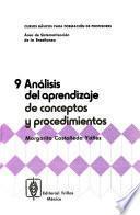 Análisis del aprendizaje de conceptos y procedimientos
