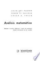 Análisis matemático: Análisis algebraico. Teoría de ecuaciones. Cálculo infinitesimal de una variable