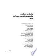 Análisis territorial de la demografía española