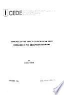 Analysis of the Effects of Petroleum Price Increases in the Colombian Economy