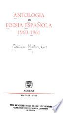 Anatologia de Poesia Española, 1958-1959-