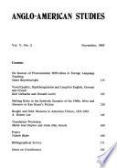 Anglo-American Studies