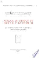 Angola en tiempos de Felipe II y de Felipe III