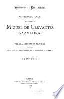 Aniversario CCLXI de la muerte de Miguel de Cervantes Saavedra