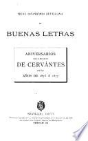 Aniversarios de la muerte de Cervántes