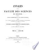 Annales de la Faculté des sciences de l'Université de Toulouse